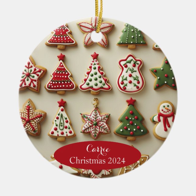 Weihnachtskekse Personalisierte Ornamente (Vorne)