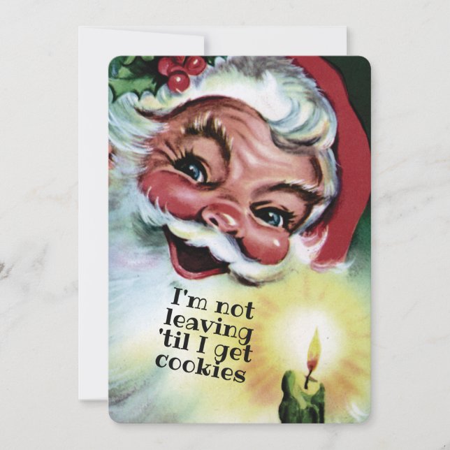 Weihnachtskekse personalisierte Weihnachtskarte Feiertagskarte (Vorderseite)