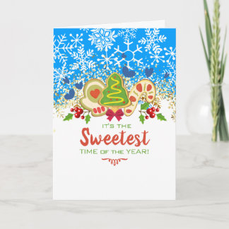 Weihnachtskekse Schneeflocken Backbäckerei Feiertagskarte