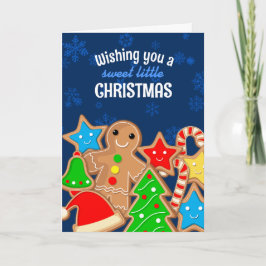 Weihnachtskekse Schokoladengebäck Feiertagskarte