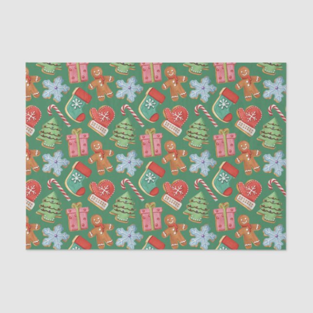 Weihnachtskekse Seidenpapier (Vorderseite)
