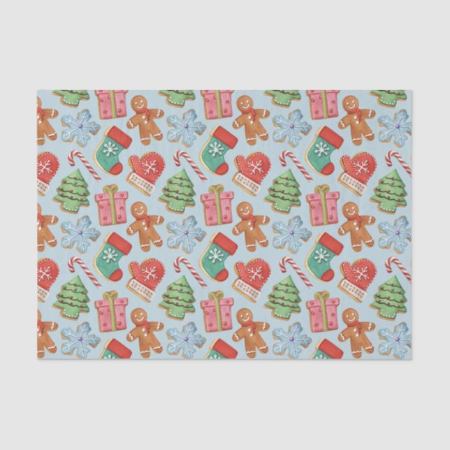 Weihnachtskekse Seidenpapier (Vorderseite)