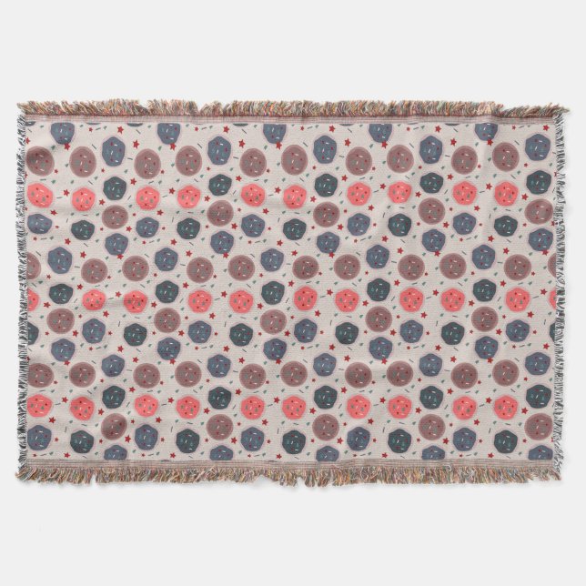 Weihnachtskekse Spinkles Bäckerei Ditsy Muster Decke (Vorderseite)