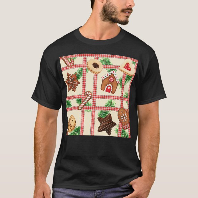 Weihnachtskekse T-Shirt (Vorderseite)