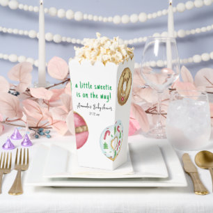 Weihnachtskekse und Donuts Baby Shower Geschenkschachtel
