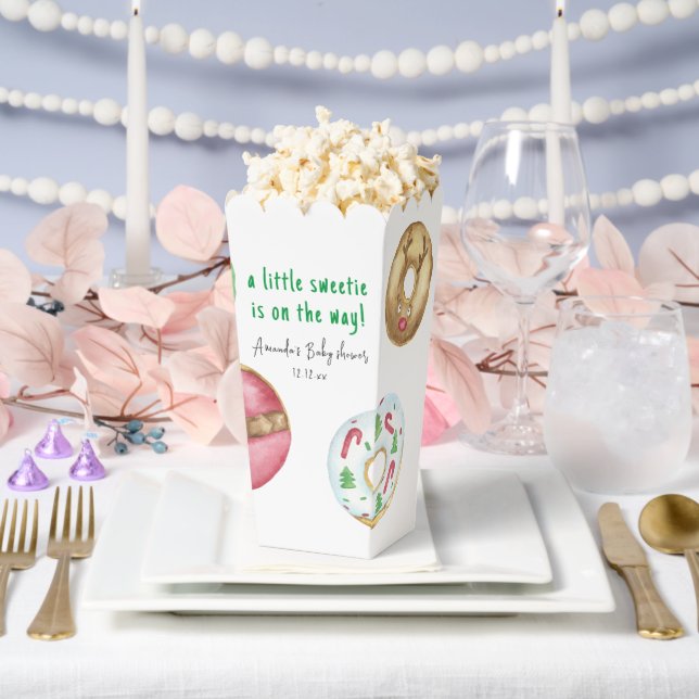 Weihnachtskekse und Donuts Babydusche Geschenkschachtel (Hochzeit)