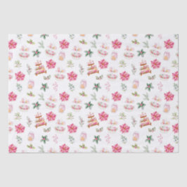 Weihnachtskekse und Foliage Pink Seidenpapier
