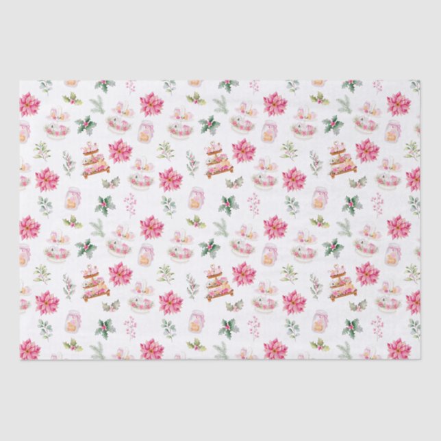 Weihnachtskekse und Foliage Pink Seidenpapier (Vorderseite)