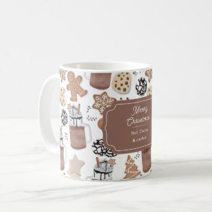 Weihnachtskekse und heiße Schokolade - Weihnachtsb Kaffeetasse