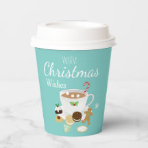 Weihnachtskekse und heißer Schokoladenurlaub