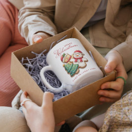 Weihnachtskekse und Individuelle Name Frohe Weihna Kaffeetasse