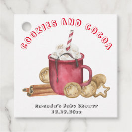 Weihnachtskekse und Kakaodusche Geschenkanhänger