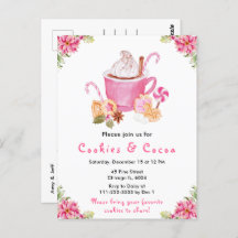 Weihnachtskekse und Kakaopink