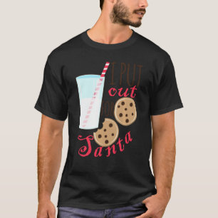Weihnachtskekse und Milch, die ich für San ausstel T-Shirt