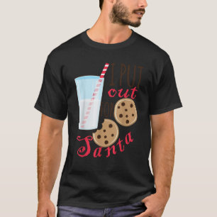 Weihnachtskekse und Milch, die ich für San ausstel T-Shirt