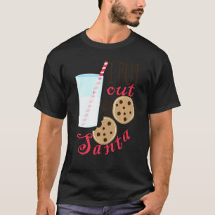 Weihnachtskekse und Milch, die ich für San ausstel T-Shirt