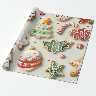Weihnachtskekse und Streusel Geschenkpapier