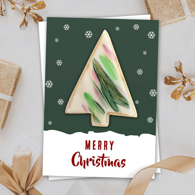 Weihnachtskekse verpacken Weihnachtskarten Dankeskarte (Add your custom message and make your personalized Christmas cookie cards)