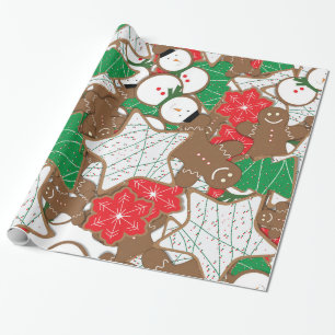 Weihnachtskekse Weihnachtswackelpapier Geschenkpapier