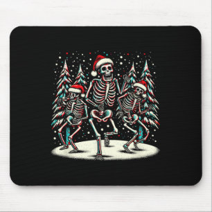 Weihnachtskelette tanzen - Vintages Halloween-Co Mousepad