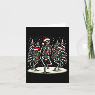 Weihnachtskelette - Vintages Halloween-Kostüm Karte