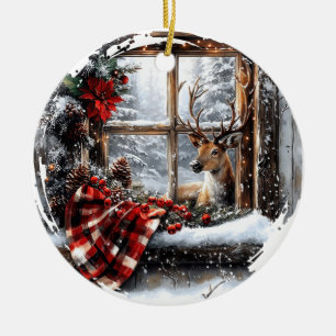 Weihnachtskeramik-Ornament Keramik Ornament