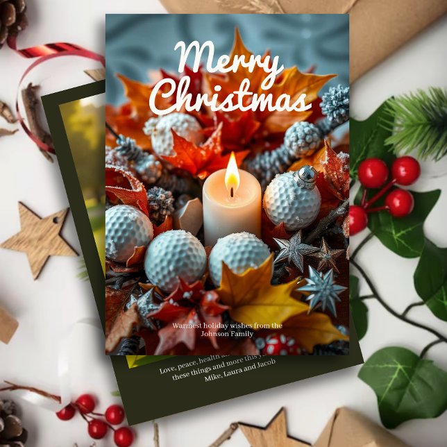 Weihnachtskerze Golf Foto Olive Feiertagskarte (Von Creator hochgeladen)
