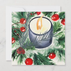 Weihnachtskerze Karte