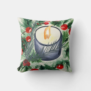 Weihnachtskerze Kissen