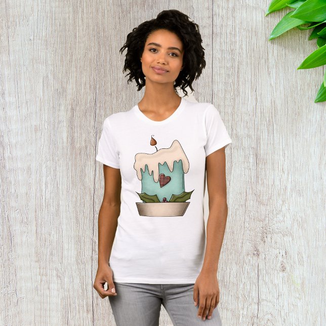 Weihnachtskerze Womens T - Shirt (Von Creator hochgeladen)