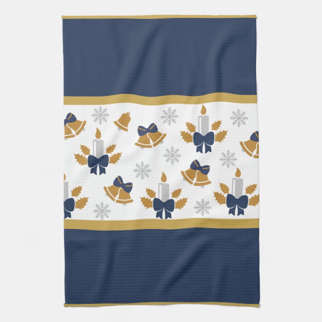 Weihnachtskerzen Geschirrtuch (Vertikal)