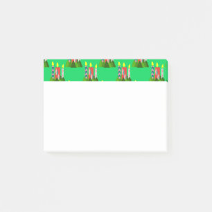 Weihnachtskerzen Post-it Klebezettel