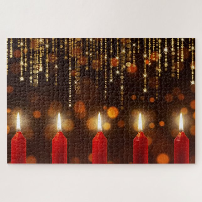 Weihnachtskerzen-Puzzle Puzzle (Horizontal)