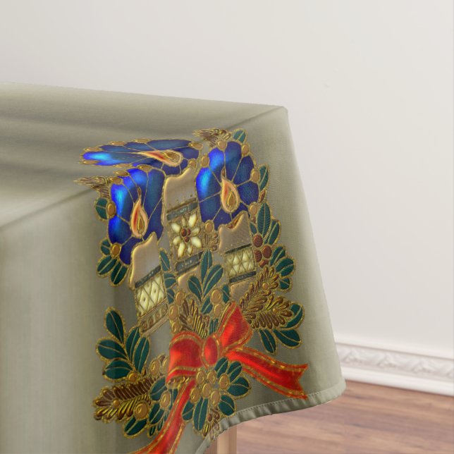 Weihnachtskerzen Tischdecke (Beispiel)