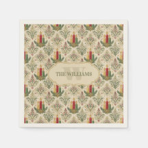 Weihnachtskerzen und Ornamente Monogramm