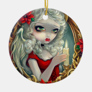 "Weihnachtskerzen-" Verzierung Keramik Ornament