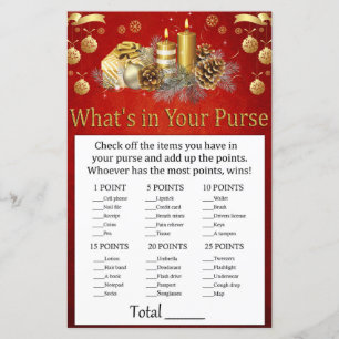 Weihnachtskerzen Was ist in deinem Handtaschenspie