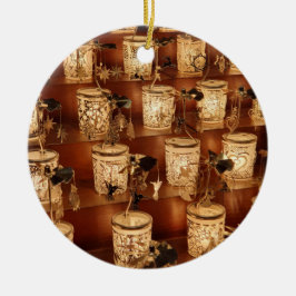 Weihnachtskerzen Weihnachtsbaumschmuck Keramik Ornament