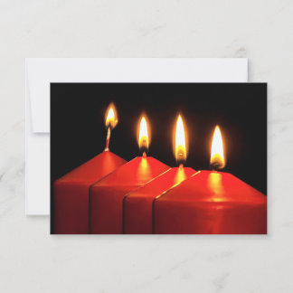 Weihnachtskerzenadvent Dankeskarte