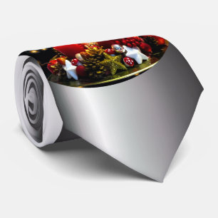 Weihnachtskerzendekor Krawatte