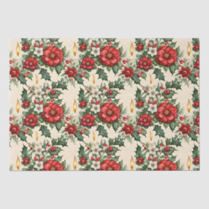 WeihnachtsKerzenlicht in Blume Seidenpapier