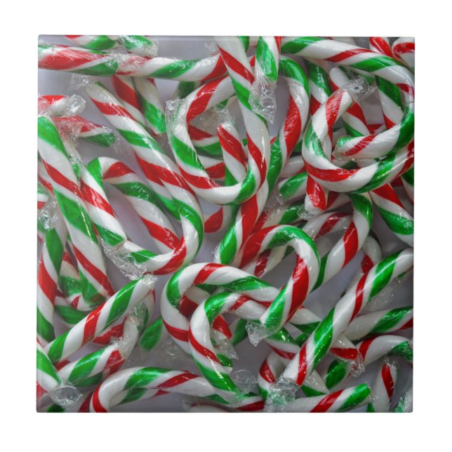 Weihnachtskerzenmuster Fliese (Vorderseite)