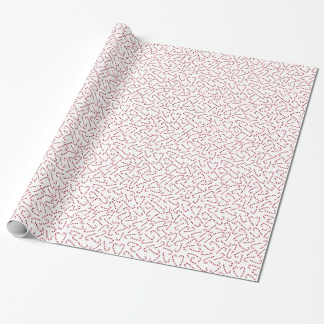 Weihnachtskerzenmuster Geschenkpapier (Ungerollt)