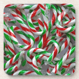 Weihnachtskerzenmuster Getränkeuntersetzer