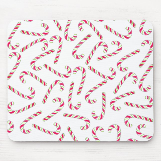 Weihnachtskerzenmuster Mousepad (Vorne)