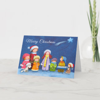 Weihnachtskids-Chor, 5" x 7" Folgekarte Urlaubskar Feiertagskarte