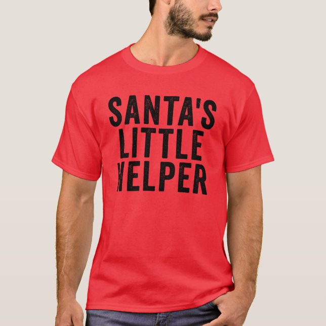 Weihnachtskids Santas Helper T-Shirt (Vorderseite)