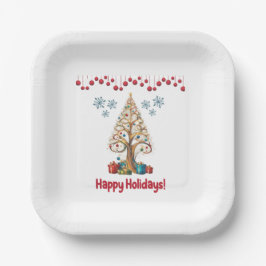 Weihnachtskiefer 1, Weihnachtsgeschenk, Pappteller