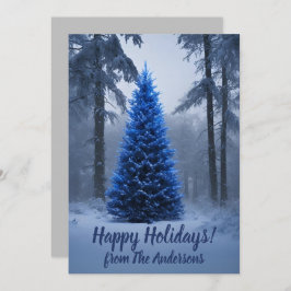 Weihnachtskiefer 54 Happy Holidays, Grußkarte Einladung