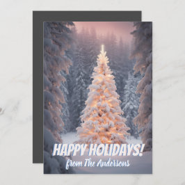 Weihnachtskiefer 81, Happy Holidays, Grußkarte Einladung